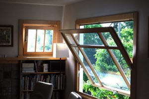 پنجره دوجداره محوری